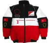 F1 racing jacket new full embroidered logo men's and women's racing suits winter warm cotton clothing spot sales