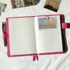 Anteckningar A5 Notebook Cover Planner Diary Book Leather Specifikationer täcker japansk stil Icecream Color School