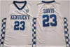 Indiana State Sycamores 33 Bird basketbalshirt 23 Davis 11 Wall Baby Blue Kentucky Blue Lower Merion High Schoo Zwart 33 Jerseys heren