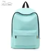 Fashion Women Backpack Solidny kolor Travel Casual School Bag for Teenage Girl Bagpack Kobiet Rucksack Knapsack Y201224