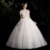 Other Wedding Dresses Handmade Beading 2022 Dress Simple O Neck Short Sleeve Ball Gown Plus Size Custom Made Vestido De Noiva Bridal