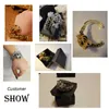 Pulseira de pulseira de jóias de jóias de tigre pulseas de animais bijoux femme estético Gold Crystal Cuff Peça de esmalte kpop fashionbanglebangle lars22