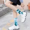 Party Favor Tie-dye socks four seasons men's and women's long tube cotton socks NK sports high-top ins tide candy-colored socks