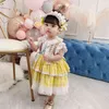 2021 Summer Kids Dress for Girls Baby Party Dress for Kids Wedding Dress Girl Newborn Ball Gown Lolita Party Princess Vestidos G220428