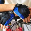 Summer Bicycle Half Finger Luvas de bicicleta de ciclismo absorvendo o suor para homens e mulheres Pontuação de bicicletas Protetor esportivo ao ar livre 4 cores