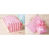 Gift Wrap 30pcs Red And White Striped Candy Bag With Ribbon Bow Wedding Box Favors Baby Shower Bridal Party BagGift