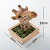 Montado na parede cabeça animal girafa escultura busto látex espuma pendurado decoração para quarto de crianças sala estar barra decoração para casa 2206097053055