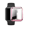 360 حماية كاملة ناعمة TPU الحالات الأمامية واقي الشاشة الأمامية غطاء الحماية الطلاء الكهربائي لسلسلة Apple Watch Iwatch Series 7 6 5 4 3 2 41mm 45mm 44mm 42mm 40mm 38mm
