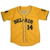 GLAC202 kommer att smith the Fresh Prince of Bel-Air Academy #14 Baseball Jersey 100% sömd blank baseballtröja