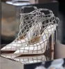 Elegante vestido de novia nupcial Zapatos Sacora colorido diamante Señora zapatillas planas Perlas Cuero Marcas de lujo Tacones altos Mujer Walking333