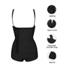 Damesbuien Burvogue dames taille trainer body shaper open crotch bodysuits buikcontrole ondergoed bulifter latex zip shapewearwomen's