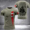 Летний ветеран мужская футболка Испания Португальские бразильские солдаты Высококачественные спецназ 3D -печатная рубашка повседневная топ 220601