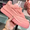 Италия Odissea Sneaker Дизайнерские кроссовки Мужская повседневная обувь Модная обувь на платформе Небесно-голубой прорезиненный верх с трехмерным эффектом