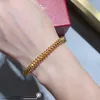 Hochwertiger Nietenarmreif aus 925er Sterlingsilber für Damen-Charm-Armbänder aus 18 Karat Gold
