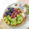 Simulazione Uva Peluche Ventosa Frutta Kawaii Farcito Portachiavi Car Decor Charms Room Decor Carino Regalo Di Compleanno Giocattoli Per Bambini LA404