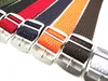 Cinturini per orologi all'ingrosso 10 pz/lotto 22mm cinturini in nylon cinturino in tessuto perlon 10 colori disponibili -PS0107 Hele22