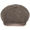 Fashion Wool Newsboy Caps Men Fishbone Flat Caps Women Men British Painters Hats Soft Autumn Winter Caps Hats Casquette J220722