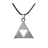 Toptan Takı Zelda Legend of Zelda Kolye Triforce Üçgen Üçgen Musluk Siyah Kolye Moda Vintage Oyun Cosplay