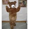 Prestaties Brown Teddy Bear Mascot Costuums Hoogwaardige Halloween Christmas Cartoon Character Outfits Pakken