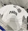 白黒キッズ夏の tシャツ綿刺繍文字パターン tシャツ男の子女の子トップ tシャツ子供 tシャツプラスサイズ 100-140 センチメートル