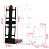 Caixas de relógio Casos de suporte plástico rack de plástico mostra prateleira de 2 suporte portátil caixa de armazenamento portátil display jóias