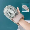 Double Sided Bath Brushes Adult Exfoliator Baths Glove Bathing Body Cleaning Gloves Portable Bathroom Washing Supplies