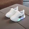 Nowe dla dzieci trampki LED Light Kids Casual Shoes Boys Baby Toddler świecą