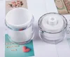 15G 30G 50G Airless Acrylic Cream Jar Jar 진공 병 흰색 화장품 메이크업 항아리 재충전 가능한 컨테이너 프레스 로션 펌프 병