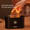 3D Simulation Flamme Luftbefeuchter 180 ml USB Aromatherapie Diffusor Raumduft Desktop für Home Office Automatische Abschaltung