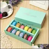 12 tasses papier Aron boîte d'emballage de type biscuit pâtisserie boîtes à gâteaux au chocolat pour cadeau de fête de mariage 50pcs livraison directe 2021 emballage offi