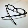 JAMES TART 239 Optische Brillen für Unisex, Retro-Stil, Anti-Blaulicht-Linsenplatte, quadratisch, voller Rahmen, mit Box2991