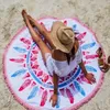 Ręcznik zagęszcza letnia wanna duża mata 100 cotton okrągły ręczniki plażowe Tassel mandala Tobestry serviette de plAGE ROZTRACJA KOCET CARPETTOWEL