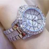 2022 femmes Quartz diamant luxe haut marque montre-bracelet mode Ladi bijoux montre en or Rose