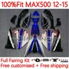 ヤマハTMAX-500 MAX-500 T MAX500の射出型フェアリング12-15ボディワーク33NO.96 TMAX MAX 500 TMAX500 12 13 14 15 T-MAX500 2012 2013 2014 2015 OEM Body Kit Light Blue