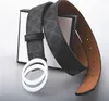 Fashion Classic Men Designer Belts Womens Mens Casual Letter Smooth Buckle Luxury Belt 20 colors Width 3.8cm With box sizes 105 -125CM small white box