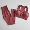 Set da yoga senza soluzione di continuità Abbigliamento sportivo da allenamento per donna per abbigliamento sportivo Completo da palestra Completo Conjunto Deportivo Mujer W220418