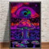 Abstract Blacklight målningar Art Psychedelic Trippy Affisch Prints Modern Wall Canvas Wall Pictures For Living Room Home Decor243E3995354