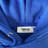 Trapstar Man Set Chenille avkodad Hooded Tracksuit Bright Dazzling Blue/White Top Quality Embroidered Woman Suit Size XS-XXL