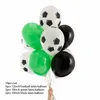 Decoração de festa 1set futebol esportes de futebol Balloons Balloons helium folha mistura de látex balão preto garoto verde feliz aniversário decoração party