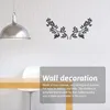 Декоративные предметы статуэток 1PAIR EL WALL SCULPURE Office Easy Установите железное домашнее декор. Наружная простая гостиная спальня листья листья листья листья лист