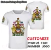 CANADA t-shirt bricolage gratuit sur mesure nom numéro peut pays t-shirt nation drapeau ca noir collège imprimer p o français vêtements 220616
