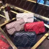 Çift G Marmont mini üst kolu çanta Tasarımcı Omuz Çantaları Kadınlar için Messenger çanta lüks dalga sacoche Moda Satchel kalp 446744 Antik altın tonlu donanım