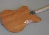Guitare électrique couleur bois naturel avec touche en palissandre