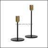 Candle Holders Home Decor Garden Creative Accessories Nordic Metal Simple Golden Wedding Decoration Bar Party Living Room Candles Drop Del