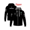 2022 F1 Team Racing Mens and Womens Hoodie New Hot-selling Red Animal Outdoor Motorcycle Quick-drying Sports Suit Winter Bull Jersey