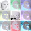 PDT LED Photon Light Terapia escudo facial Face Beauty Facemask Cuidado da pele Silício Red Photontherrapy Máscara facial com tratamento do pescoço
