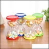 Pakowanie butelek Office Business Industrial Creative Plastic Wedding Candy Pakowanie klepsydra Kształt MTI kolorowy przechowywanie przezroczyste b