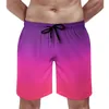 Mäns shorts Abstract Board Purple and Pink Men's Classic Beach Short Pants Trenky Customs Plus Size Swimming Trunksmen's Men's Ment's