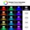 RGB LED Flood Light 30W 100W Zmiana reflektorów z wodoodporną podkładką ścienną IP66, podświetlenie na zewnątrz z 16 kolorami 4 trybami na scenę, wnętrze, imprezę