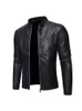 Men Pu Zipper Jackets Casual 5XL Mens Vintage Black Faux Leather Motorcycle Jackets Fashion Jaqueta De Couro Masculina Male L220801